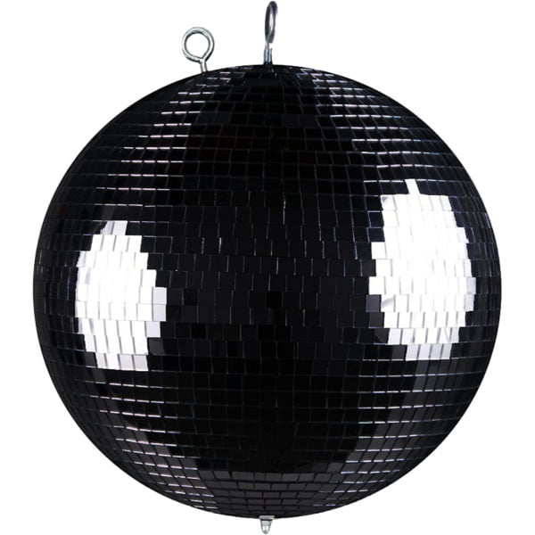 BOULE A FACETTES NOIRE (5x5mm) ⌀30 cm